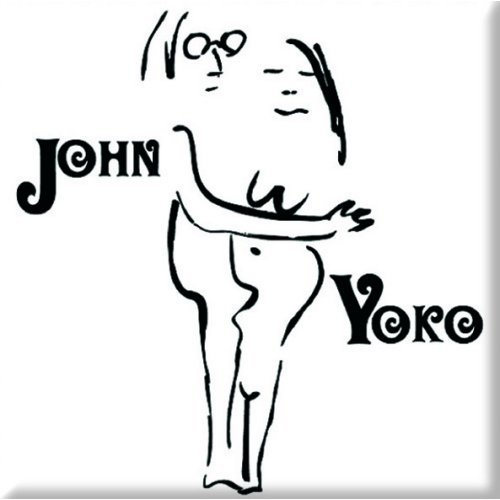 John Lennon Fridge Magnet: John & Yoko On White - John Lennon - Koopwaar - Epic Rights - 5055295317987 - 17 oktober 2014