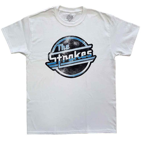 Cover for Strokes - The · The Strokes Unisex T-Shirt: Distressed OG Magna (T-shirt) [size M] [White - Unisex edition]