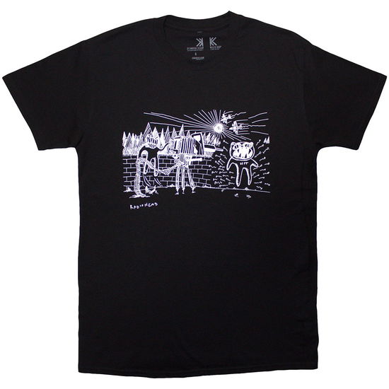 Cover for Radiohead · Radiohead Unisex Organic T-Shirt: Despot (Black) (T-shirt) [size M] (2025)