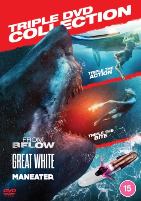 Shark Triple Pack (Maneater / From Below / Great White) - Justin Lee - Film - ALTITUDE - 5060952890987 - 2. oktober 2023