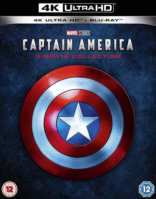 Cover for Captain America Trilogy  4K Ultra HD Includes Bluray · Captain America Trilogy (4K UHD Blu-ray) (2019)