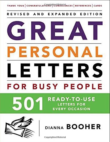 Cover for Dianna Booher · Great Personal Letters for Busy People: 501 Ready-to-Use Letters for Every Occasion (Paperback Book) (2006)