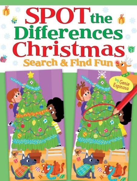 Cover for Genie Espinosa · Spot the Differences Christmas Search &amp; Find Fun (Paperback Book) (2019)