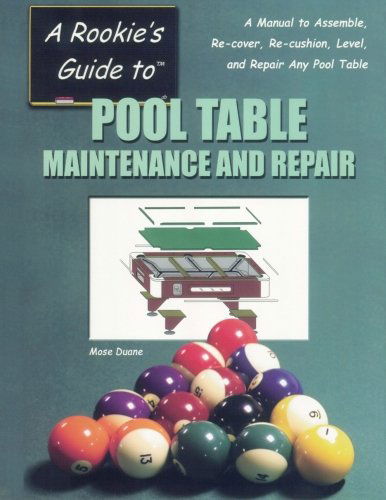 Cover for Mose Duane · A Rookie's Guide to Pool Table Maintenance and Repair (Paperback Book) [First edition] (2013)