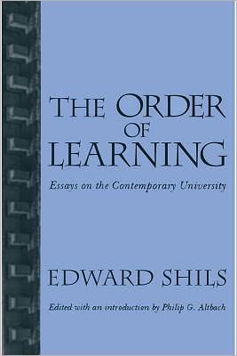 Cover for Edward Shils · Order of Learning (Hardcover Book) (1997)