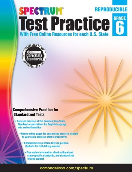 Spectrum Test Practice, Grade 6 - Spectrum - Bøker - Spectrum - 9781620575987 - 2. januar 2013