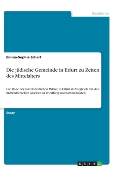 Cover for Scharf · Die jüdische Gemeinde in Erfurt (N/A)