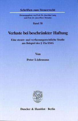 Cover for Lüdemann · Verluste bei beschränkter Haft (Book) (1998)