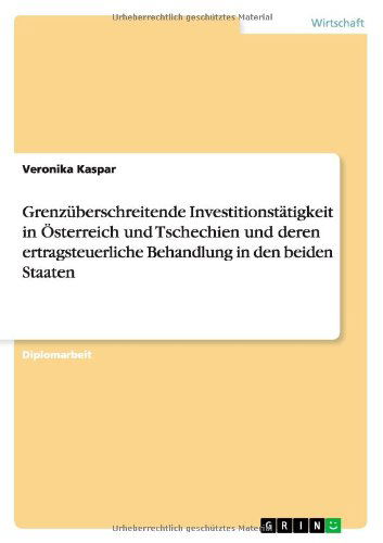 Cover for Kaspar · Grenzüberschreitende Investition (Book) [German edition] (2013)