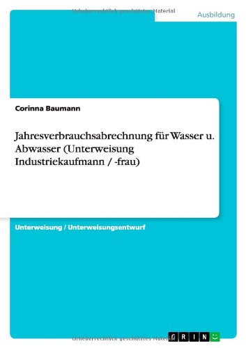 Cover for Baumann · Jahresverbrauchsabrechnung für (Bok) [German edition] (2013)