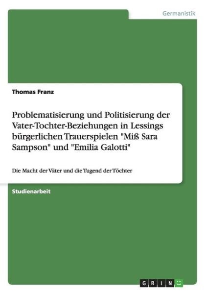 Cover for Franz · Problematisierung und Politisieru (Book) (2016)