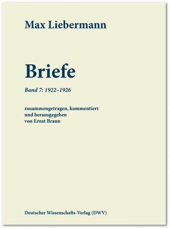 Cover for Liebermann · Max Liebermann: Briefe (Book)