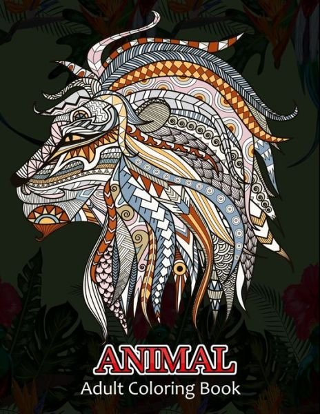 Cover for Dasanix Gefinix · Animal adult coloring book (Paperback Bog) (2020)