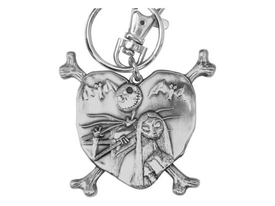 NBX - Jack et Sally in Heart - Pewter Keychain - Nbx - Merchandise -  - 0077764215988 - 