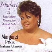 Cover for Margaret Price · Schubert 21 Lieder Celebres (CD) (2007)