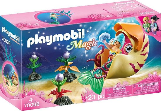 Cover for Playmobil · Magical Mermaids Mermaid with Sea Snail Gondola (MERCH) (2020)