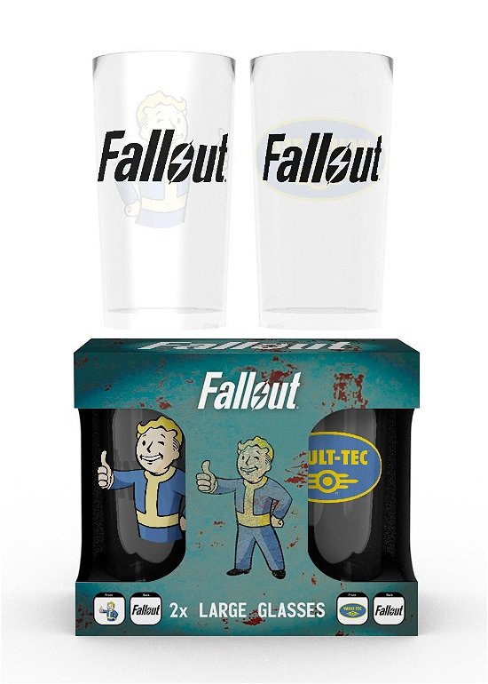 Cover for Fallout 4 · Fallout 4 - Vault Tec (Set 2 Bicchieri) (Legetøj)