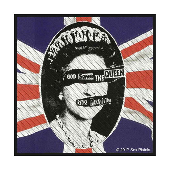 The Sex Pistols Standard Woven Patch: God Save The Queen (Retail Pack) - Sex Pistols - The - Merchandise - PHM - 5055339788988 - 19. August 2019