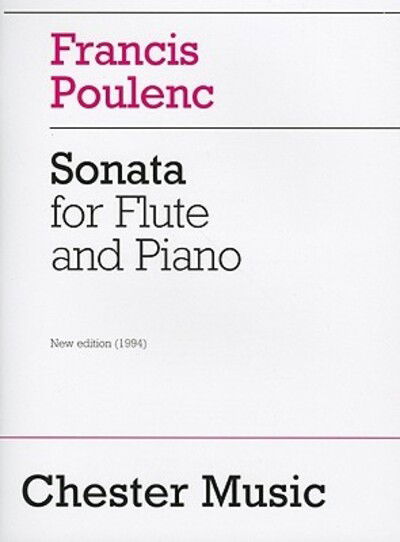 Sonata For Flute And Piano - Francis Poulenc - Książki - Chester Music - 9780711943988 - 2000