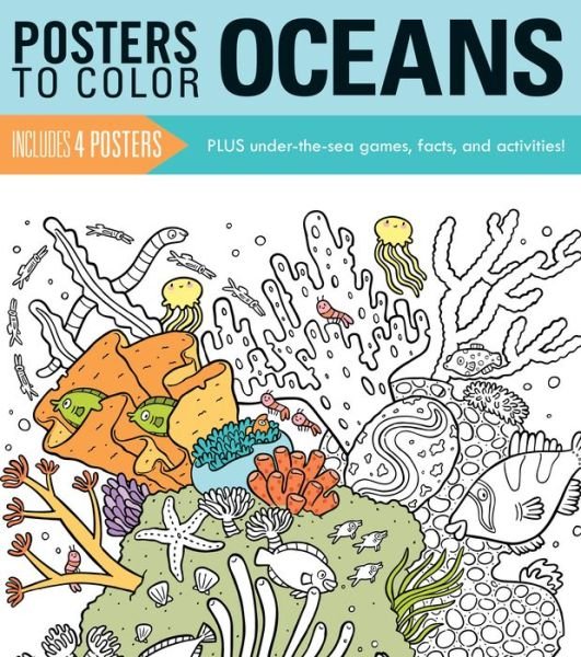 Cover for Running Press · Posters to Color: Oceans (Paperback Bog) (2016)