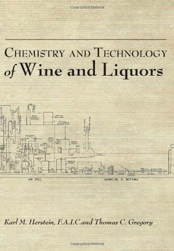 Cover for Thomas C. Gregory · Chemistry and Technology of Wines and Liquors (Hardcover Book) (2013)