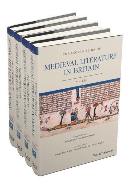 Cover for Sian Echard · The Encyclopedia of Medieval Literature in Britain, 4 Volume Set - Wiley-Blackwell Encyclopedia of Literature (Hardcover Book) (2017)