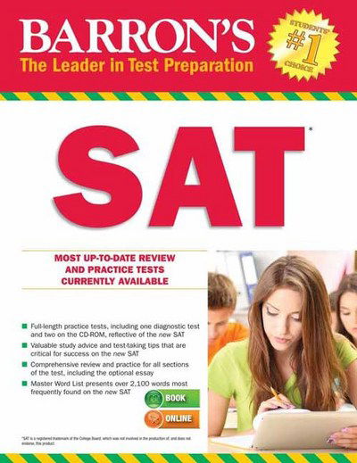 Cover for Sharon Weiner Green · Barron's SAT with Online Tests - Barron's Test Prep (Paperback Book) [Twenty-ninth edition] (2017)