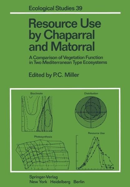 Cover for P C Miller · Resource Use by Chaparral and Matorral: A Comparison of Vegetation Function in Two Mediterranean Type Ecosystems - Ecological Studies (Taschenbuch) [Softcover reprint of the original 1st ed. 1981 edition] (2011)