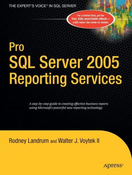 Cover for Rodney Landrum · Pro Sql Server 2005 Reporting Services (Taschenbuch) (2005)