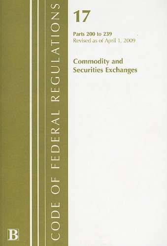 Cover for Commodity Futures Trading Commission · Code of Federal Regulations Title 17 2009 Commodity &amp; Securities: Securities and Exchange Commission (Paperback Book) (2009)