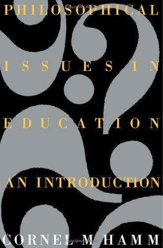 Cover for Cornel M. Hamm · Philosophical Issues In Education: An Introduction (Hardcover Book) (1989)