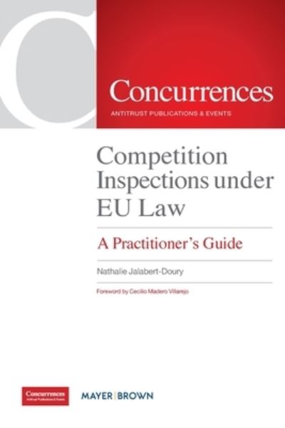 Cover for Nathalie Jalabert-Doury · Competition Inspections under EU Law (Paperback Book) (2020)