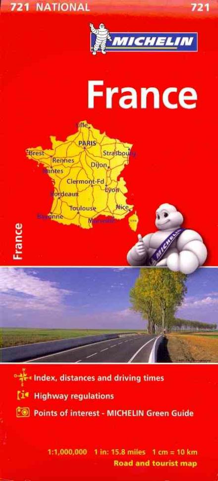 Cover for Michelin Travel &amp; Lifestyle · France (Maps / Country (Michelin)) (Map) [10th edition] (2017)