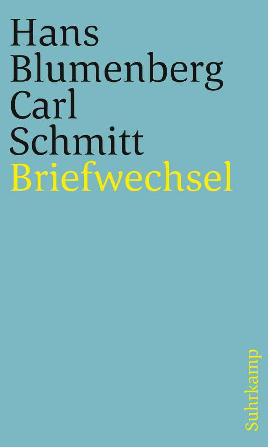 Briefwechsel 1971-1978 - Hans Blumenberg - Books - Suhrkamp Verlag AG - 9783518242988 - May 3, 2021