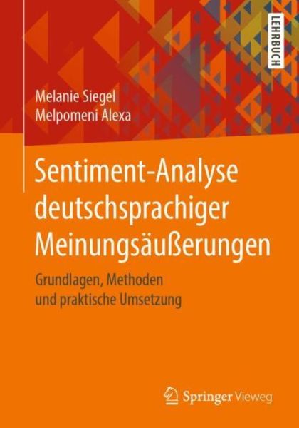 Cover for Siegel · Sentiment-Analyse deutschsprachi (Book) (2020)