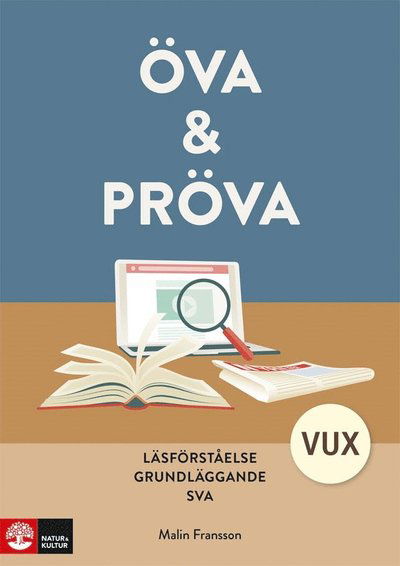 Cover for Malin Fransson · Öva &amp; pröva. Läsförståelse för grundläggande sva (Bok) (2023)