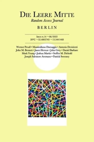 Cover for Various Authors · Die Leere Mitte: Issue 14 - 2022 (Paperback Book) (2022)