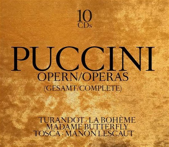 Cover for G. Puccini · Opern / Operas (CD) (2018)
