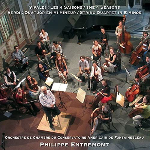 Cover for Philippe Entremont · Vivaldi Les 4 Saisons - Verdi Quatuor A Cordes En Mi Mineur (CD)