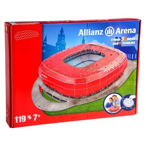 3D Stadium Puzzles  Allianz Red Puzzles - 3D Stadium Puzzles  Allianz Red Puzzles - Brettspill - UNK - 4260307132989 - 