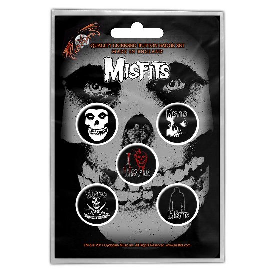 Cover for Misfits · Misfits Button Badge Pack: Skull (Retail Pack) (MERCH) (2019)