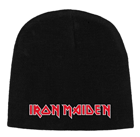 Cover for Iron Maiden · Iron Maiden Unisex Beanie Hat: Logo (CLOTHES) [Black - Unisex edition] (2019)
