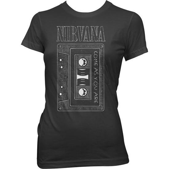 Nirvana Ladies T-Shirt: As You Are Tape - Nirvana - Fanituote -  - 5056561031989 - 