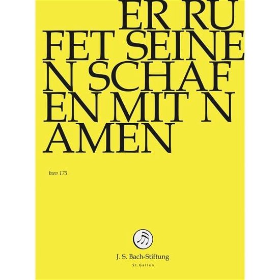 Cover for J.S. Bach-Stiftung / Lutz,Rudolf · Er rufet seinen Schafen mit Namen (DVD) (2016)