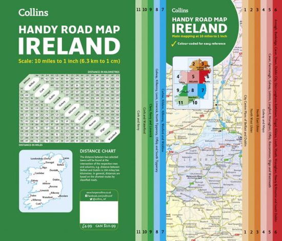 Cover for Collins · Ireland Handy Road Map (Inbunden Bok) (2020)