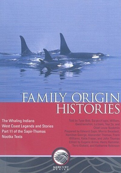 Cover for Edward Sapir · Family Origin Histories (Buch) (2009)