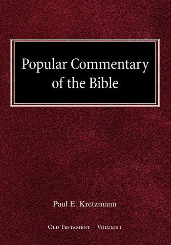 Cover for Paul E Kretzmann · Popular Commentary of the Bible Old Testament Volume 1 (Gebundenes Buch) (1924)