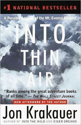 Cover for Jon Krakauer · Into Thin Air: a Personal Account of the Mt. Everest Disaster (Hardcover Book) [Second Printing edition] (1999)
