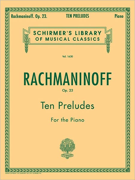 Cover for Rachmaninoff Sergei · 10 Preludes (Paperback Bog) (1986)