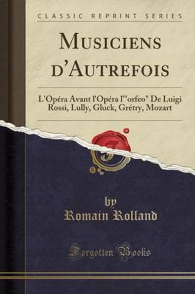 Cover for Romain Rolland · Musiciens d'Autrefois (Paperback Book) (2019)